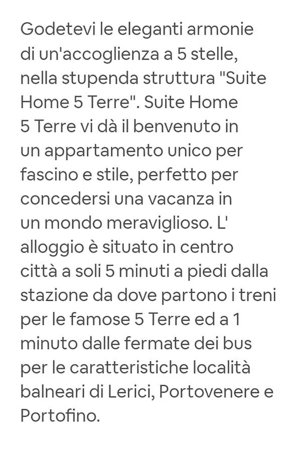 Suite Home 5 Terre La Spezia Italy